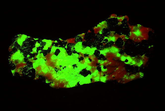 Willemite, Franklinite, Calcite from Sterling Mine, Ogdensburg, Sterling Hill, Sussex County, New Jersey (Type Locality for Franklinite)