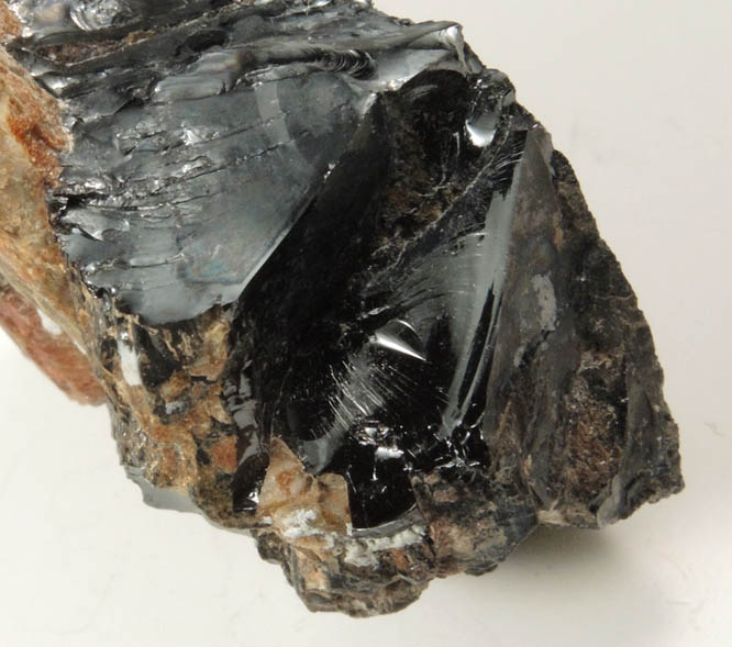 Samarskite-(Y) from Spinelli Quarry, South Glastonbury, Hartford County, Connecticut