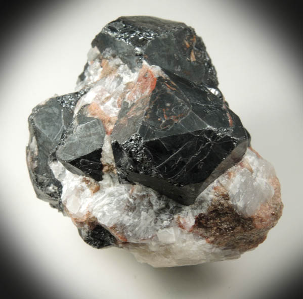 Franklinite exhibiting rare modified dodecahedral form from Franklin District, Sussex County, New Jersey