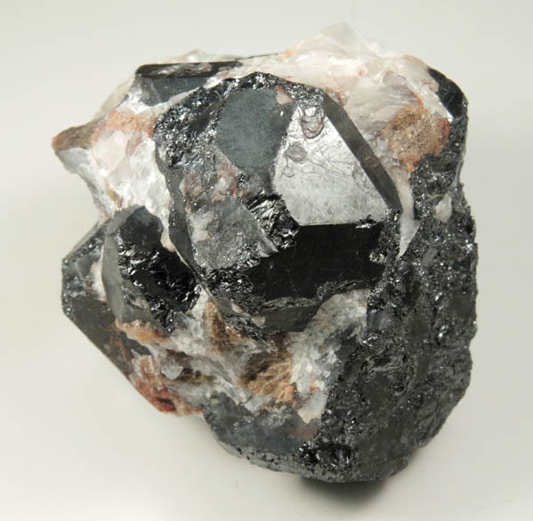 Franklinite exhibiting rare modified dodecahedral form from Franklin District, Sussex County, New Jersey