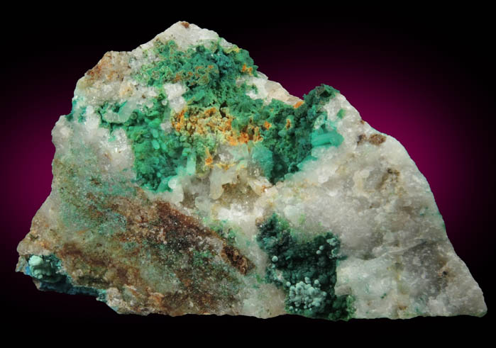 Connellite, Conichalcite, Quartz from Gold Hill Mine, Toole County, Utah