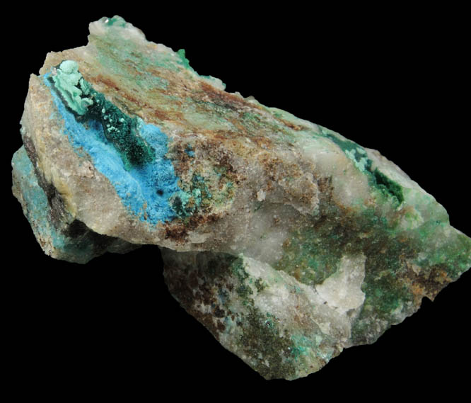 Connellite, Conichalcite, Quartz from Gold Hill Mine, Toole County, Utah