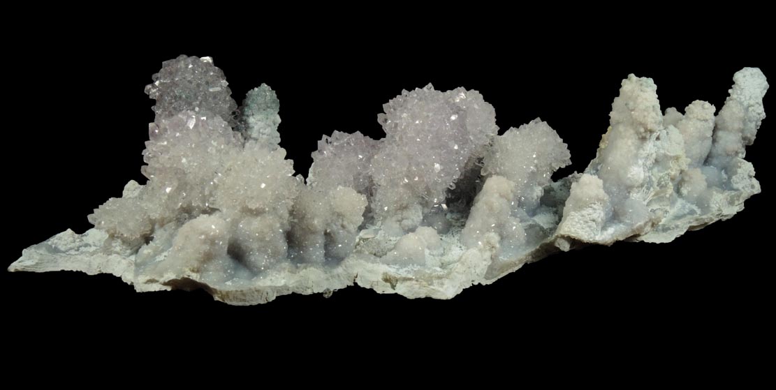 Quartz var. Amethyst Quartz stalactitic formations from Alto Uruguai, Rio Grande do Sul, Brazil