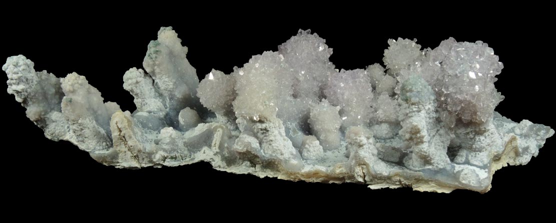 Quartz var. Amethyst Quartz stalactitic formations from Alto Uruguai, Rio Grande do Sul, Brazil