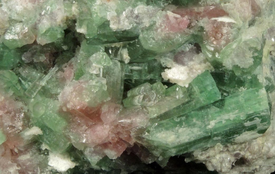 Elbaite Tourmaline in Lepidolite from Havey Quarry, Poland, Androscoggin County, Maine