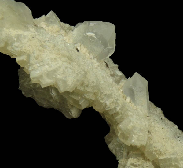 Prehnite with Quartz from Krimmler Achental, Hohe Tauern, Salzburg, Austria