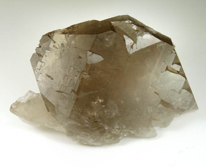 Quartz var. Smoky Quartz Gwindel from Pointe des Periades, Mont Blanc Massif, Chamonix, Haute-Savoie, France