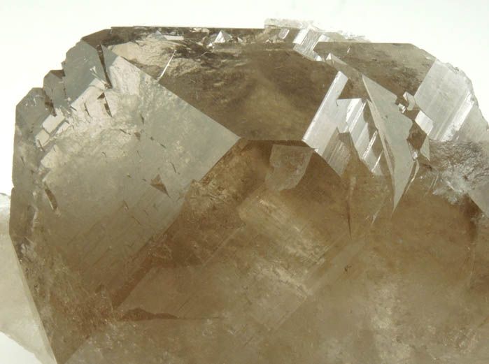 Quartz var. Smoky Quartz Gwindel from Pointe des Periades, Mont Blanc Massif, Chamonix, Haute-Savoie, France