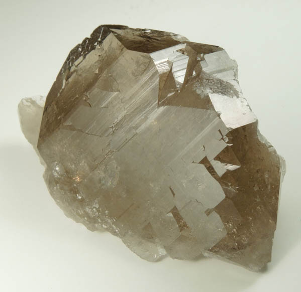 Quartz var. Smoky Quartz Gwindel from Pointe des Periades, Mont Blanc Massif, Chamonix, Haute-Savoie, France