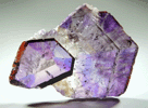 Quartz var. Amethyst (sector-zoned crystal slice) from Hyderabad, Andhra Pradesh, India