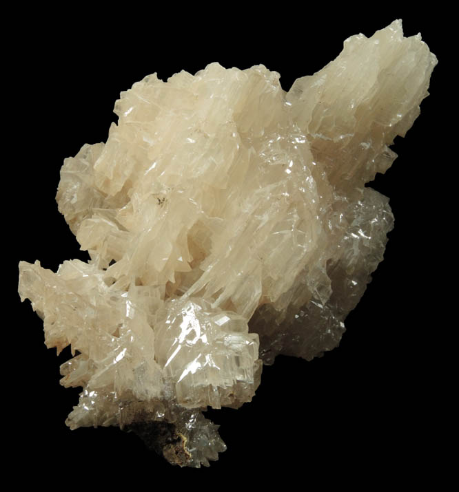 Cerussite (twinned reticulated crystals) from Vein #5, 200 Meter Level, Nakhlak Mine, Anarak District, Esfahan Province, Iran