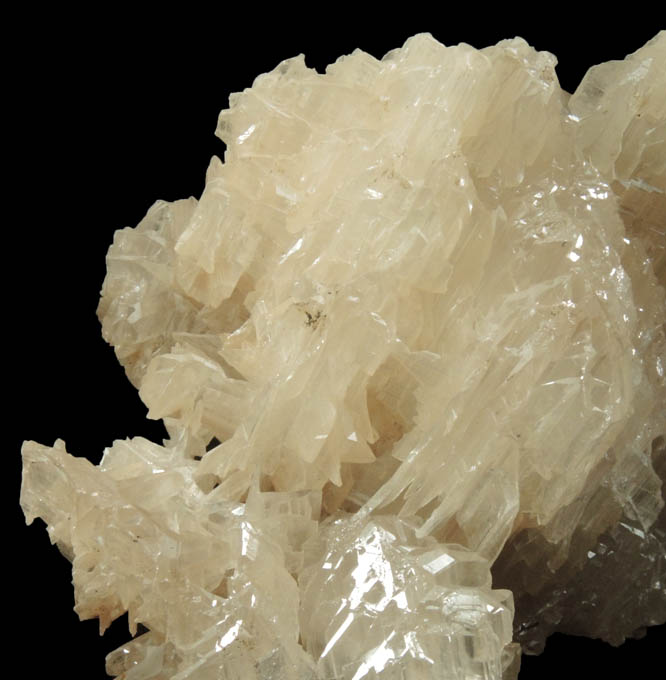 Cerussite (twinned reticulated crystals) from Vein #5, 200 Meter Level, Nakhlak Mine, Anarak District, Esfahan Province, Iran