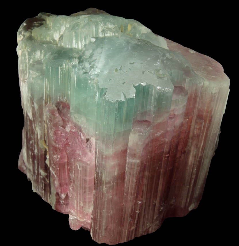 Elbaite var. Bi-colored Tourmaline from Paprok, Kamdesh District, Nuristan Province, Afghanistan