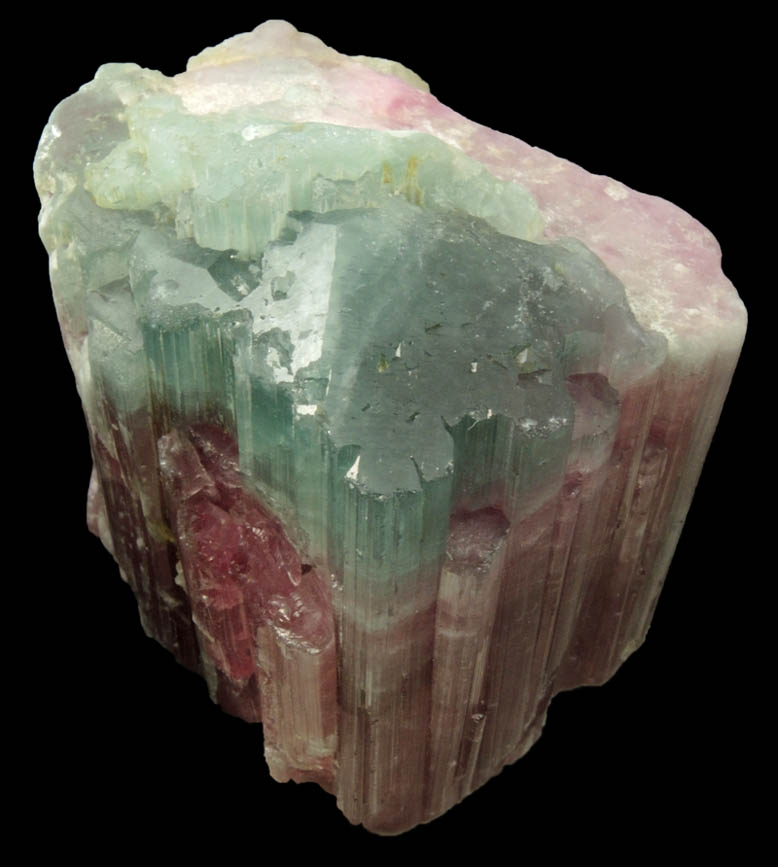 Elbaite var. Bi-colored Tourmaline from Paprok, Kamdesh District, Nuristan Province, Afghanistan