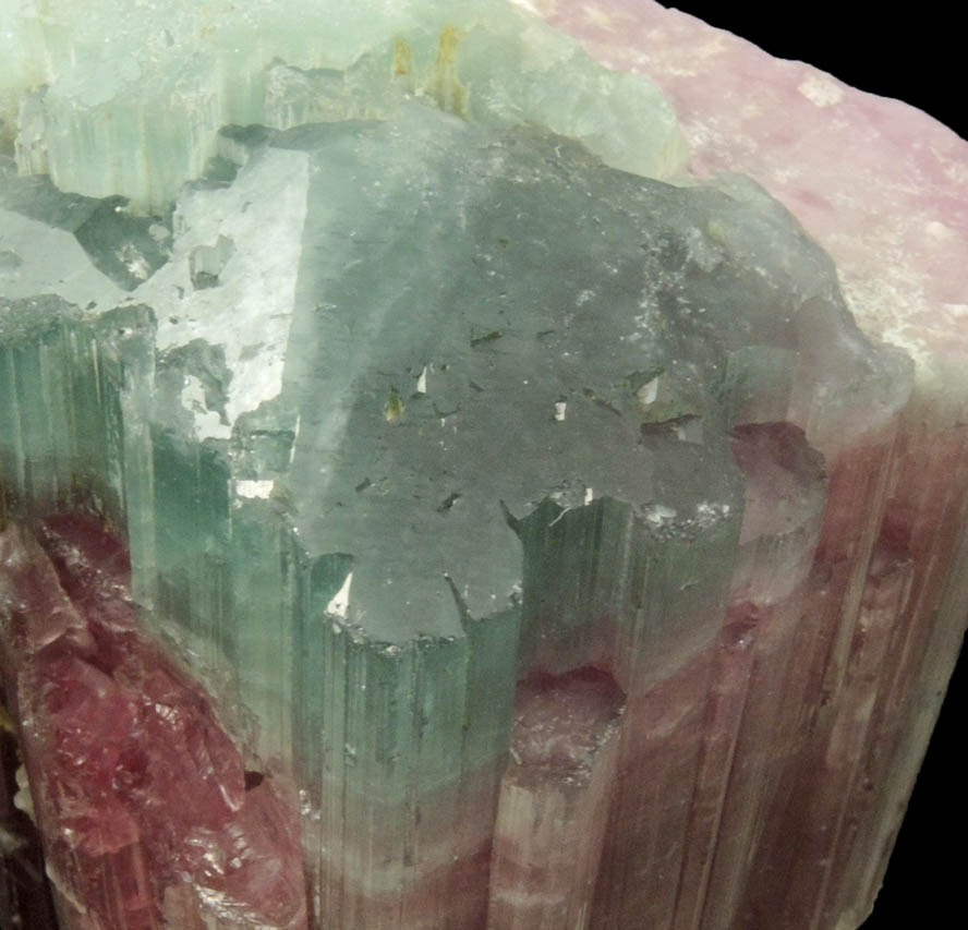 Elbaite var. Bi-colored Tourmaline from Paprok, Kamdesh District, Nuristan Province, Afghanistan