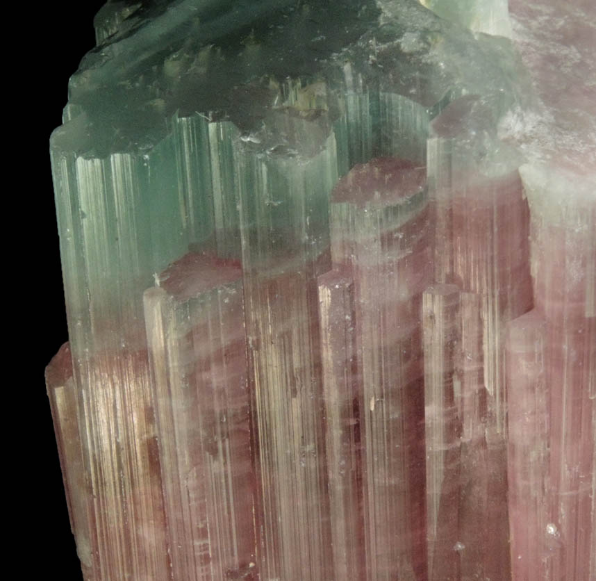 Elbaite var. Bi-colored Tourmaline from Paprok, Kamdesh District, Nuristan Province, Afghanistan