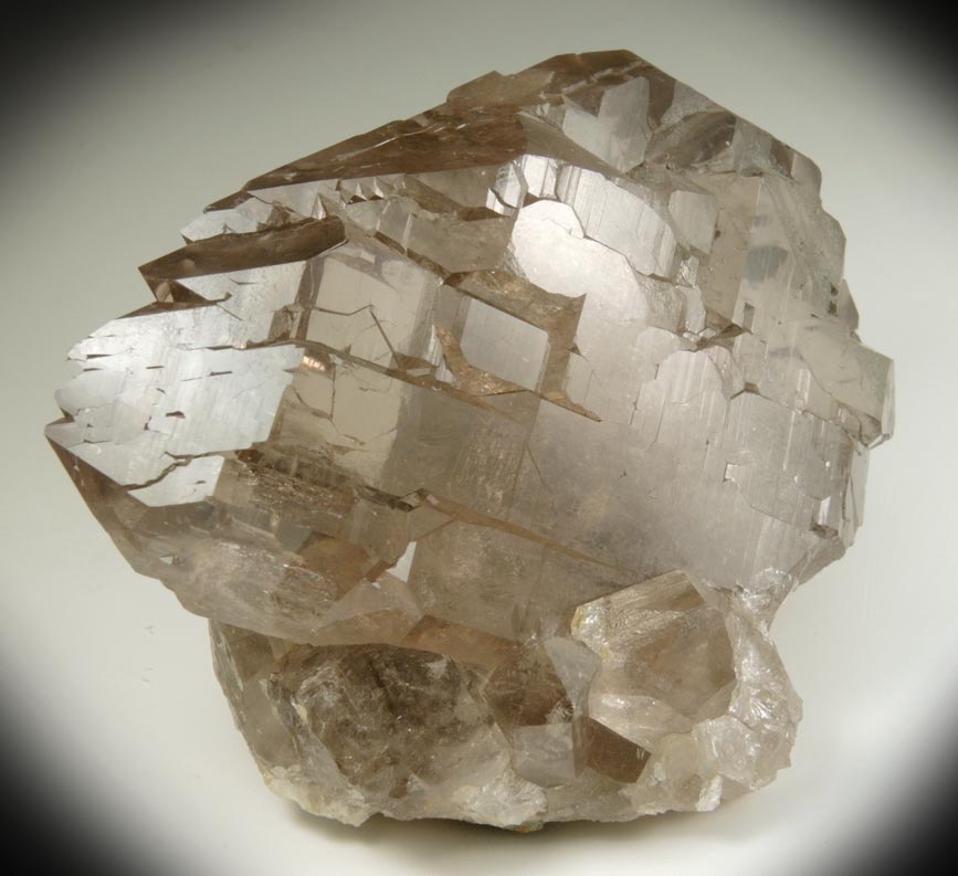 Quartz var. Smoky Quartz Gwindel from Mont Blanc Massif, Chamonix, Haute-Savoie, France