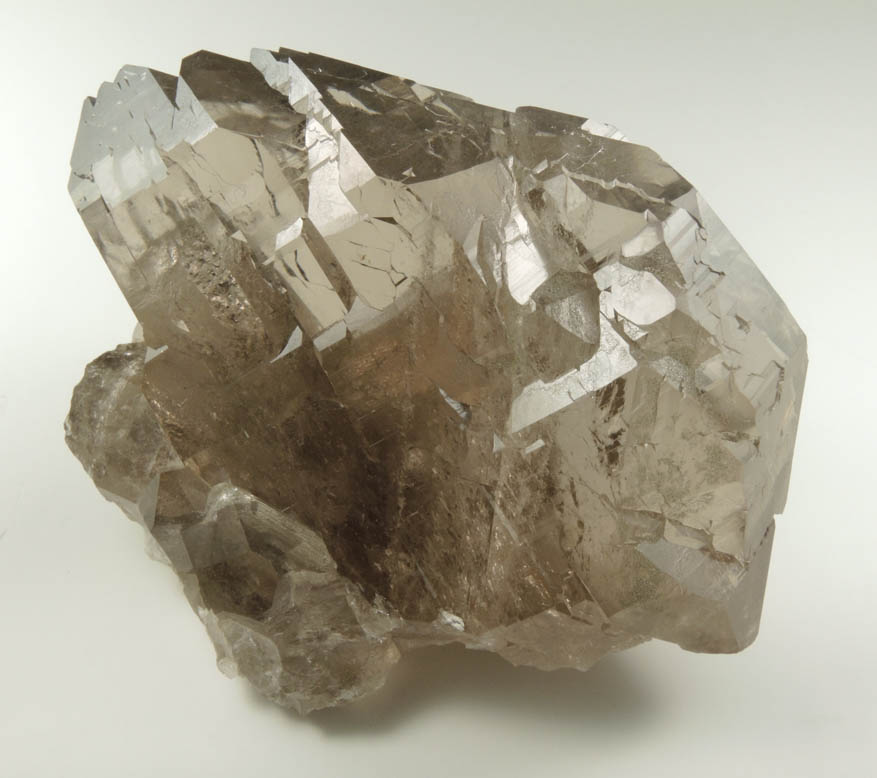 Quartz var. Smoky Quartz Gwindel from Mont Blanc Massif, Chamonix, Haute-Savoie, France