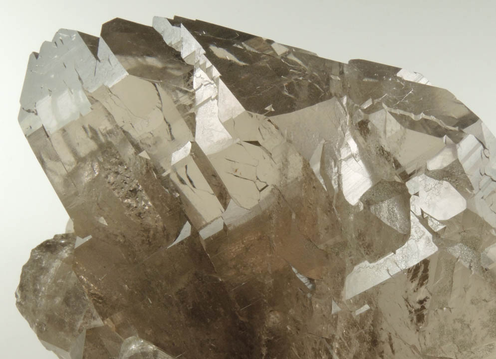 Quartz var. Smoky Quartz Gwindel from Mont Blanc Massif, Chamonix, Haute-Savoie, France