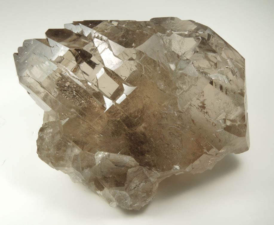 Quartz var. Smoky Quartz Gwindel from Mont Blanc Massif, Chamonix, Haute-Savoie, France