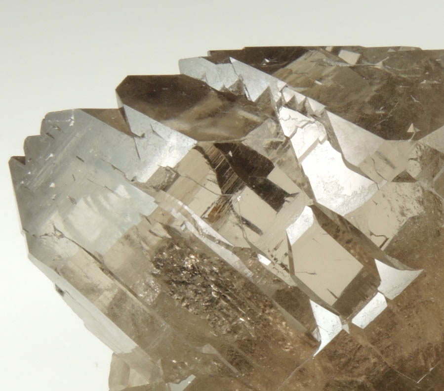 Quartz var. Smoky Quartz Gwindel from Mont Blanc Massif, Chamonix, Haute-Savoie, France