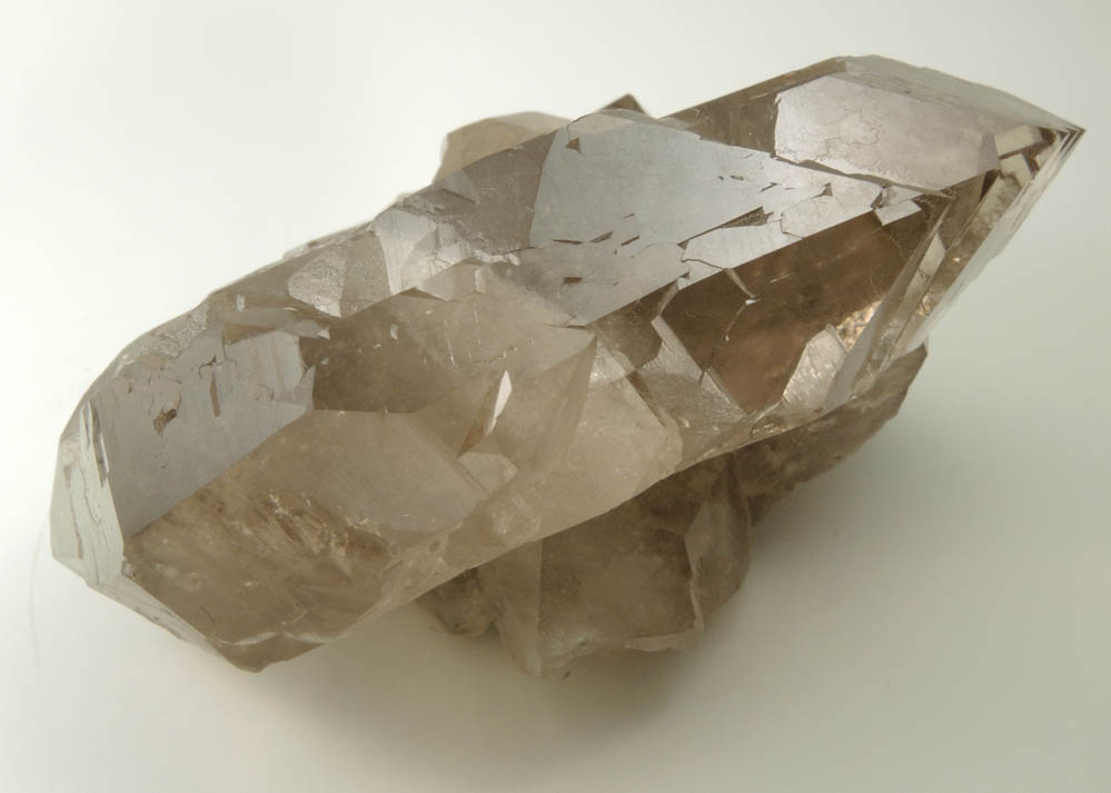 Quartz var. Smoky Quartz Gwindel from Mont Blanc Massif, Chamonix, Haute-Savoie, France