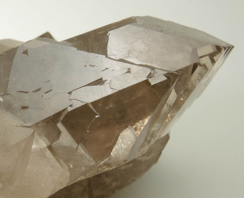 Quartz var. Smoky Quartz Gwindel from Mont Blanc Massif, Chamonix, Haute-Savoie, France