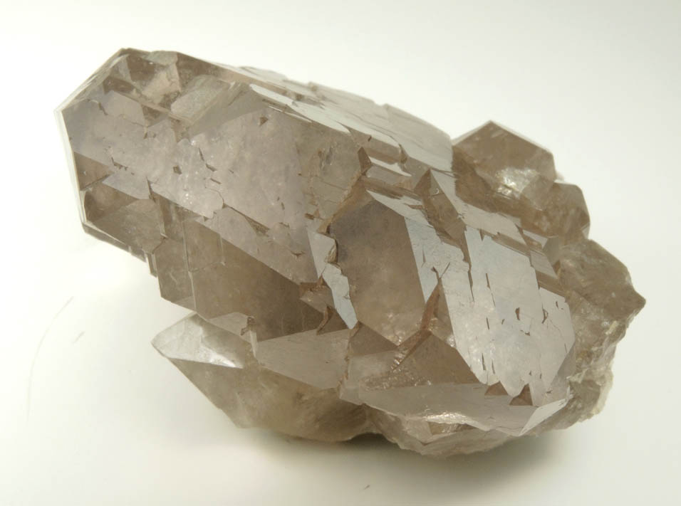 Quartz var. Smoky Quartz Gwindel from Mont Blanc Massif, Chamonix, Haute-Savoie, France