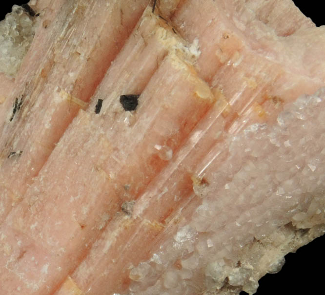 Analcime on Serandite with minor Aegirine from Poudrette Quarry, Mont Saint-Hilaire, Qubec, Canada