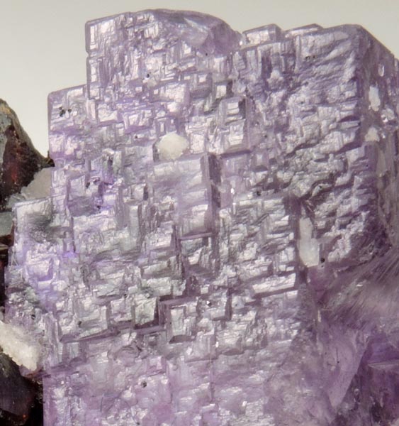 Fluorite and Sphalerite over Quartz from Elmwood Mine, Carthage. Smith County, Tennessee