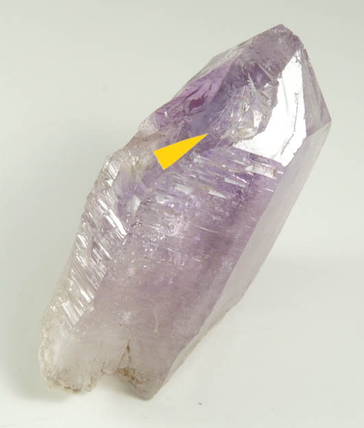 Quartz var. Amethyst Quartz with two cavities with moveable bubbles (Enhydro) from Piedra Parada, near Las Vigas, Tatatila, Veracruz, Mexico