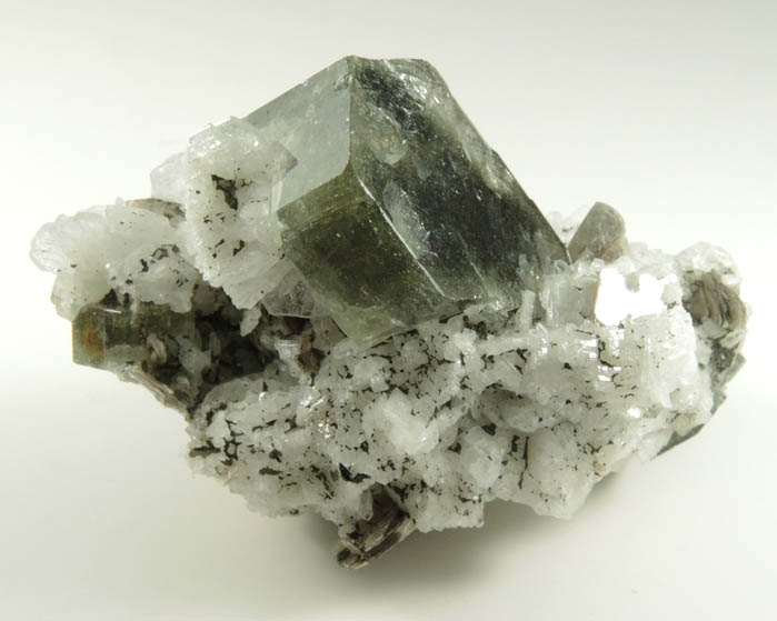 Fluorapatite on Albite from Sapo Mine, Conselheiro Pena, Minas Gerais, Brazil