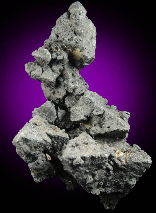 Acanthite from Mine d'Imider, 6.2 km ESE of Imiter, Tinghir Province, Dra-Tafilalet, Morocco