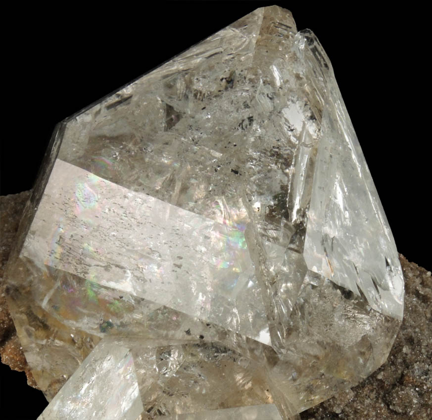Quartz var. Herkimer Diamonds on dolostone from Herkimer Diamond Development Mine, Middleville, Herkimer County, New York