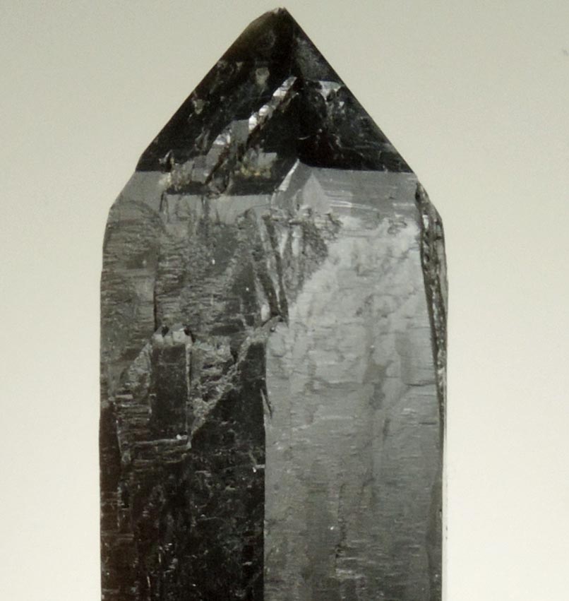 Quartz var. Smoky Quartz on Albite and Microcline from Moat Mountain, west of North Conway, Carroll County, New Hampshire