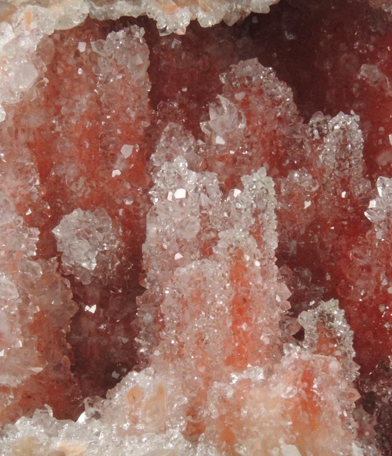 Quartz stalactitic formations with Hematite from Sidi Rahal, 10 km east-northeast of At Ourir, El Kela des Sraghna, Morocco