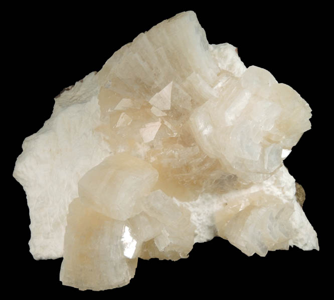 Heulandite on Mordenite from Aurangabad, Maharashtra, India