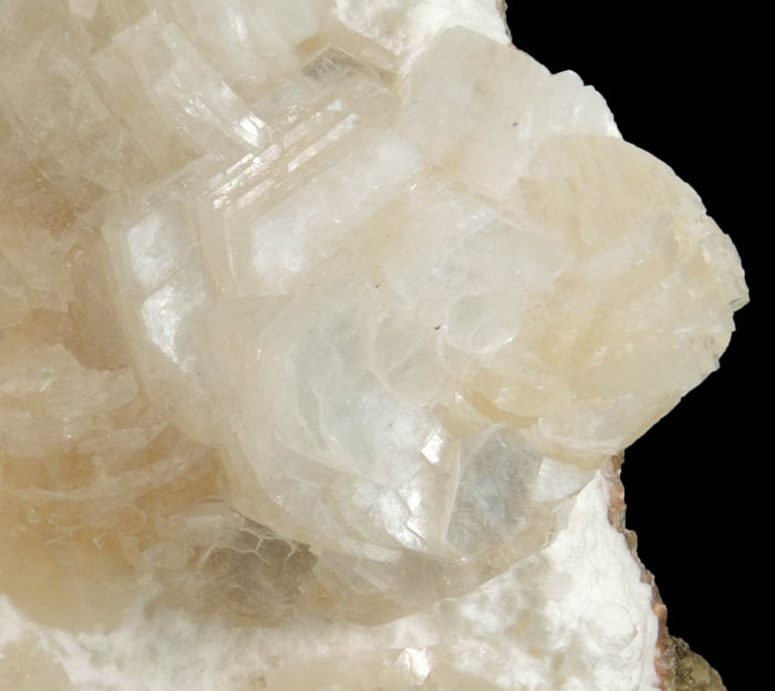 Heulandite on Mordenite from Aurangabad, Maharashtra, India