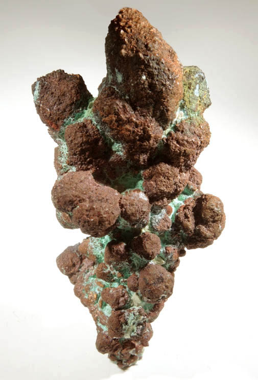 Copper (naturally crystallized native copper) with Malachite-Chrysocolla from Bisbee, Warren District, Cochise County, Arizona