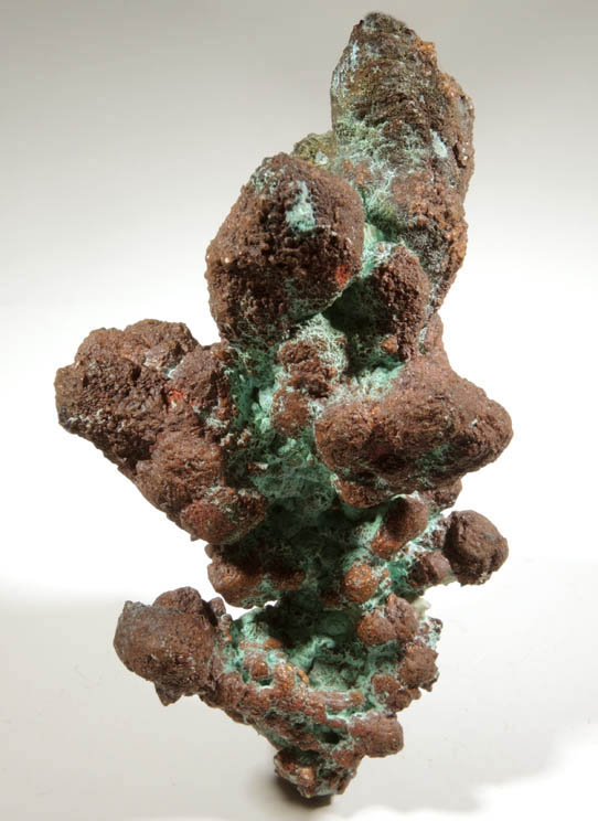 Copper (naturally crystallized native copper) with Malachite-Chrysocolla from Bisbee, Warren District, Cochise County, Arizona