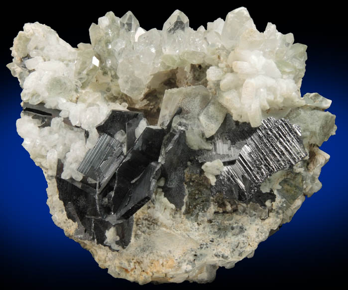 Brookite and Quartz from Nausherwani Mine, Kharan District, Balochistan, Pakistan