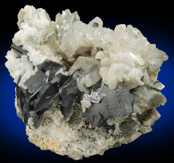 Brookite and Quartz from Nausherwani Mine, Kharan District, Balochistan, Pakistan