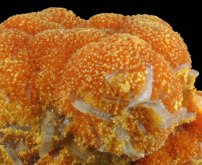 Orpiment with Barite from Quiruvilca District, Santiago de Chuco Province, La Libertad Department, Peru