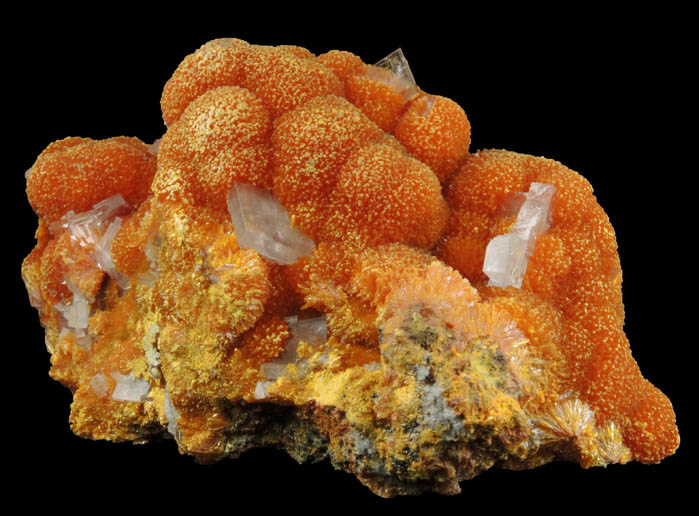 Orpiment with Barite from Quiruvilca District, Santiago de Chuco Province, La Libertad Department, Peru