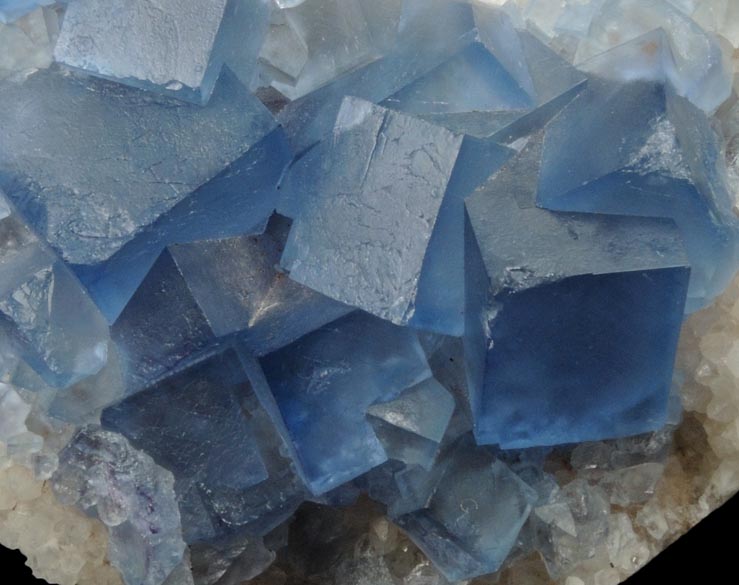 Fluorite and Galena on Quartz from Blanchard Mine, Glory Hole, Hansonburg District, 8.5 km south of Bingham, Socorro County, New Mexico