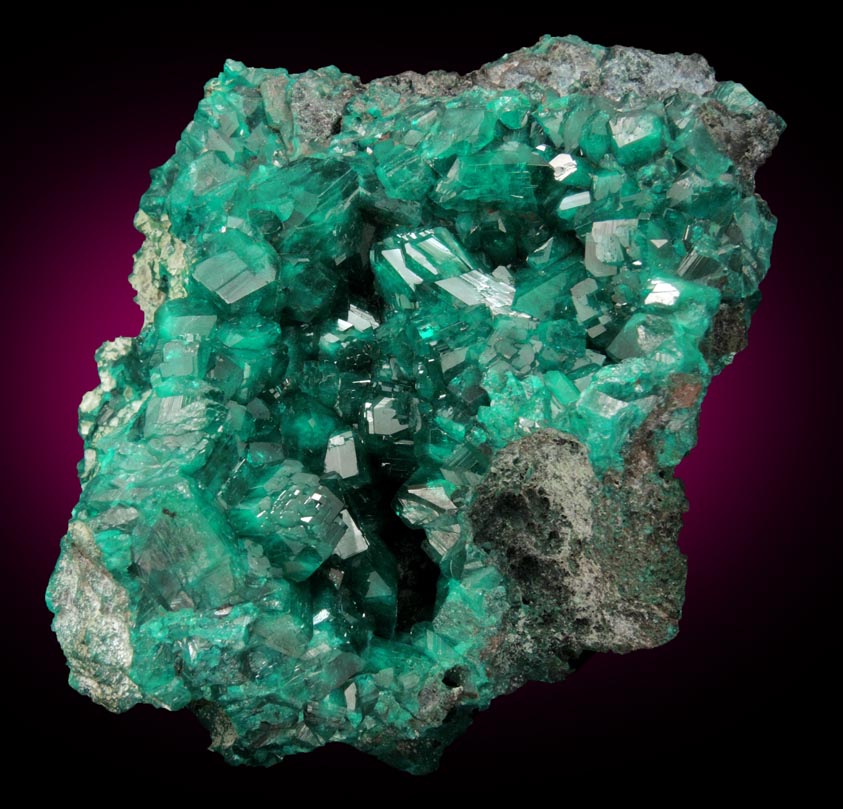 Dioptase from Reneville, Kindanba District, Pool Department, Republic of Congo