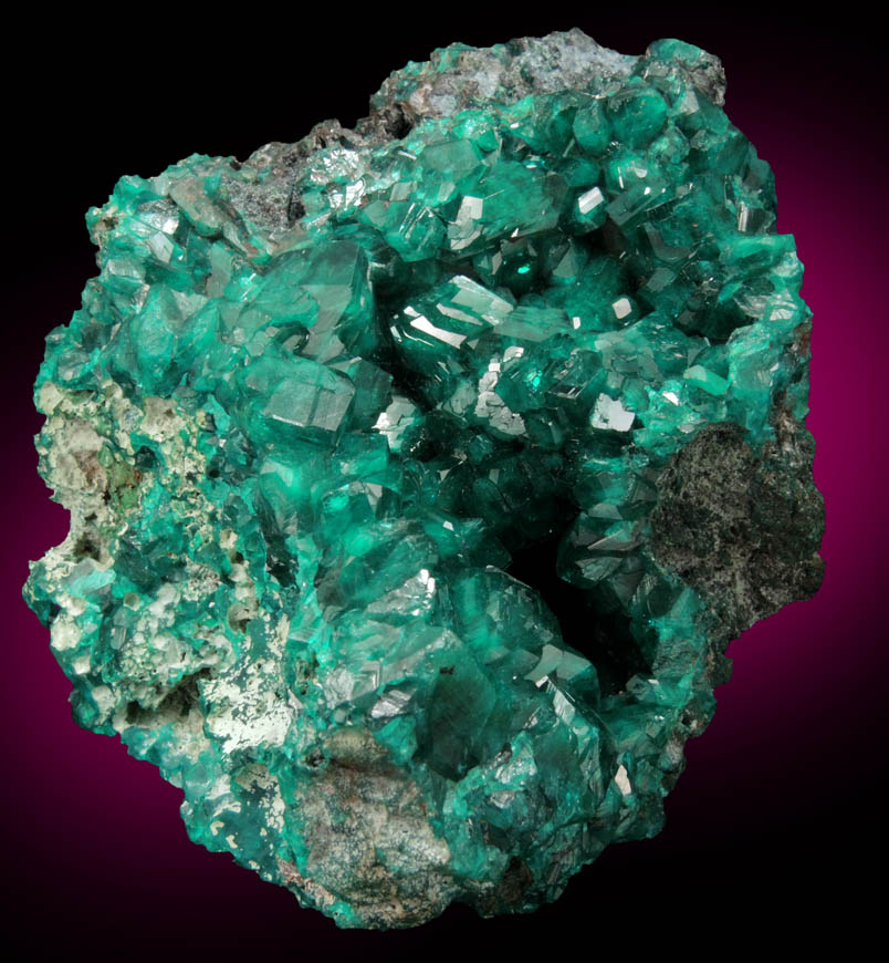 Dioptase from Reneville, Kindanba District, Pool Department, Republic of Congo