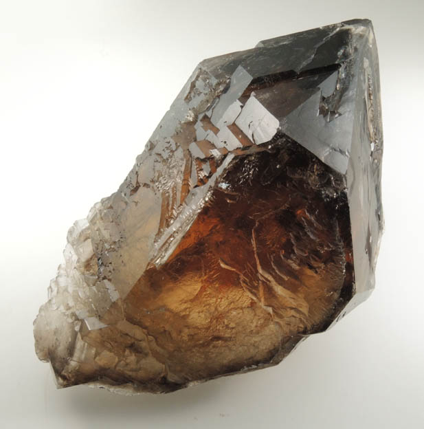 Quartz var. Smoky-Citrine Quartz from Z Murta Mine, Santa Rita, near Araua, Minas Gerais, Brazil