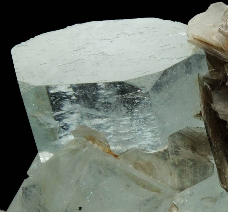 Beryl var. Aquamarine and Muscovite from Chumar Bakhor, Nagar, Hunza Valley, Gilgit-Baltistan, Pakistan