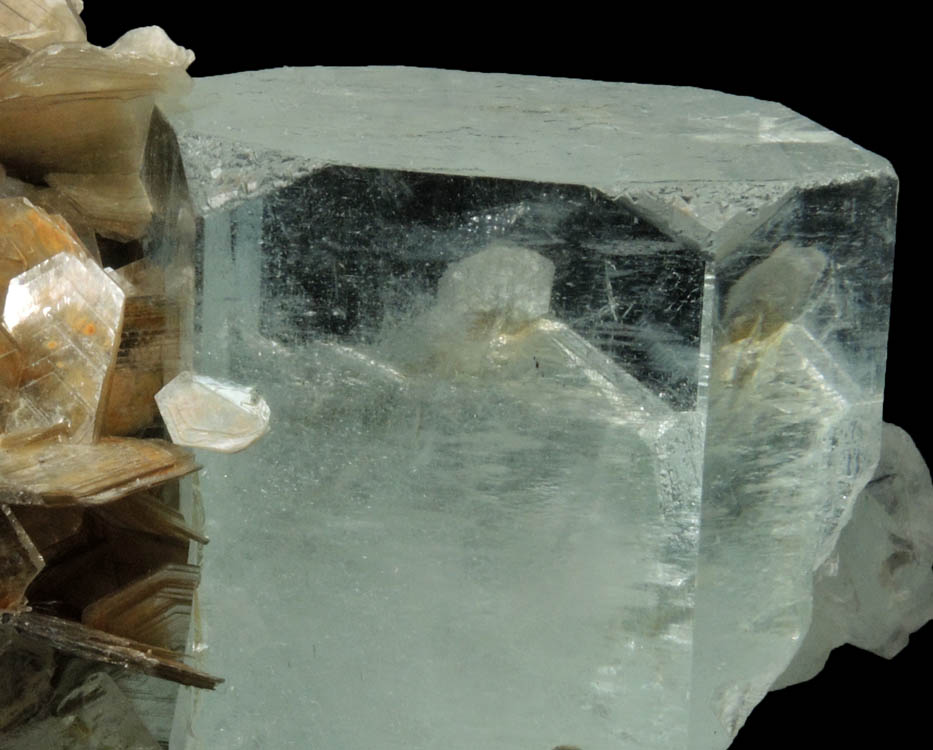 Beryl var. Aquamarine and Muscovite from Chumar Bakhor, Nagar, Hunza Valley, Gilgit-Baltistan, Pakistan